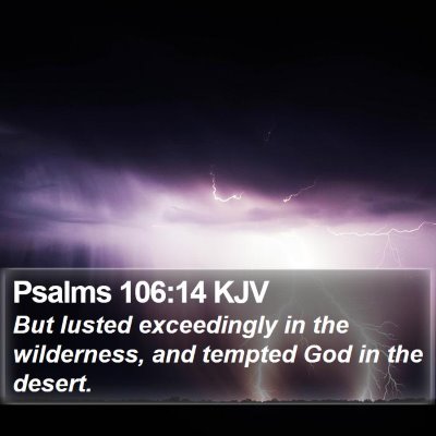 Psalms 106:14 KJV Bible Verse Image