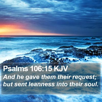 Psalms 106:15 KJV Bible Verse Image