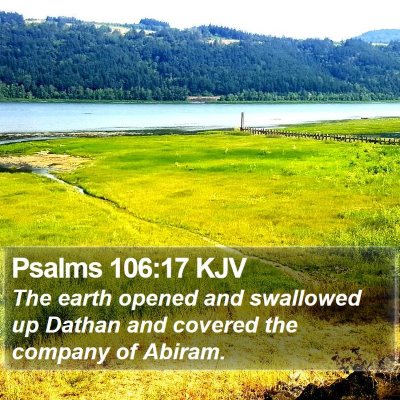 Psalms 106:17 KJV Bible Verse Image