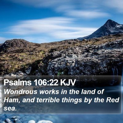 Psalms 106:22 KJV Bible Verse Image