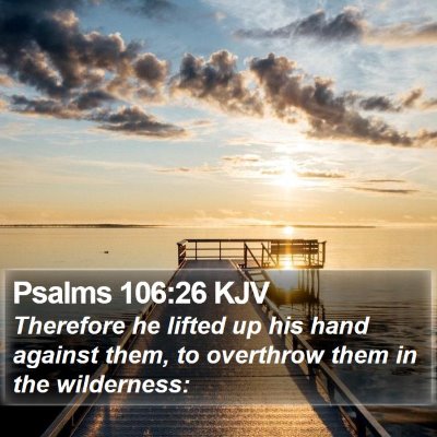Psalms 106:26 KJV Bible Verse Image