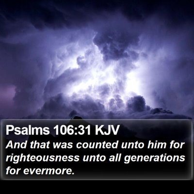 Psalms 106:31 KJV Bible Verse Image
