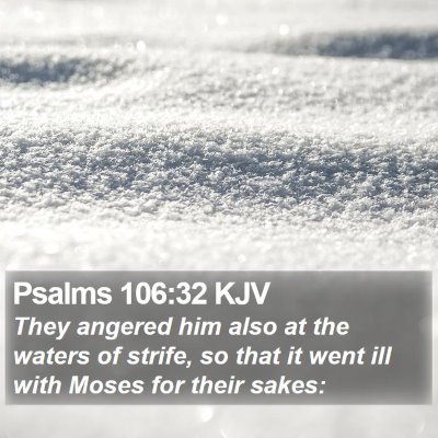 Psalms 106:32 KJV Bible Verse Image