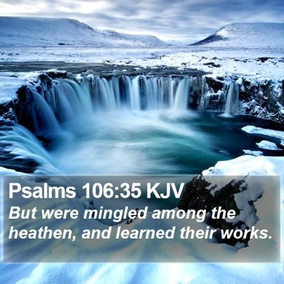 Psalms 106:35 KJV Bible Verse Image