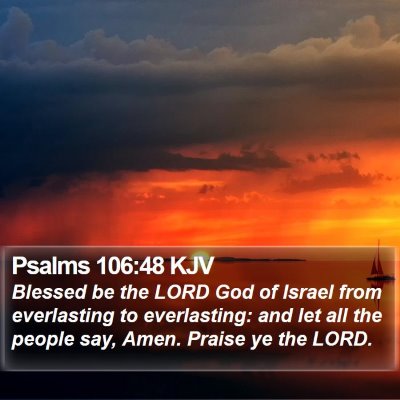 Psalms 106:48 KJV Bible Verse Image