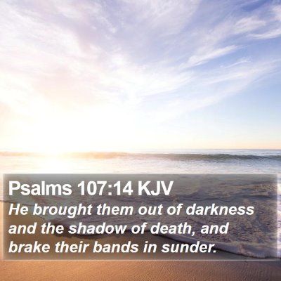 Psalms 107:14 KJV Bible Verse Image