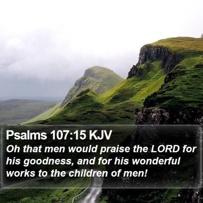 Psalms 107:15 KJV Bible Verse Image