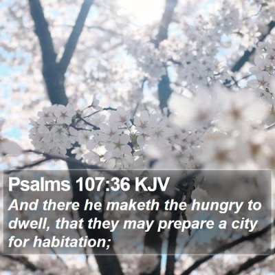 Psalms 107:36 KJV Bible Verse Image