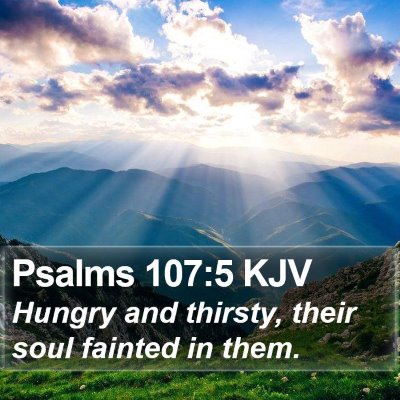 Psalms 107:5 KJV Bible Verse Image