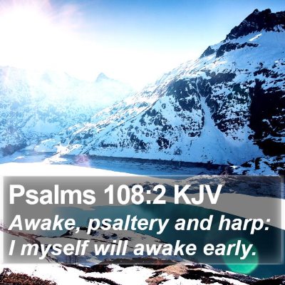 Psalms 108:2 KJV Bible Verse Image