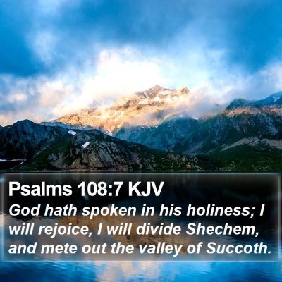 Psalms 108:7 KJV Bible Verse Image
