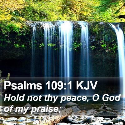 Psalms 109:1 KJV Bible Verse Image