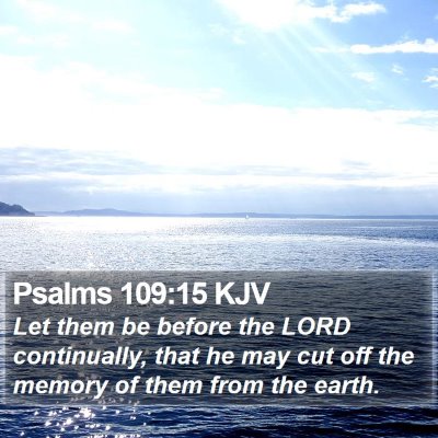 Psalms 109:15 KJV Bible Verse Image