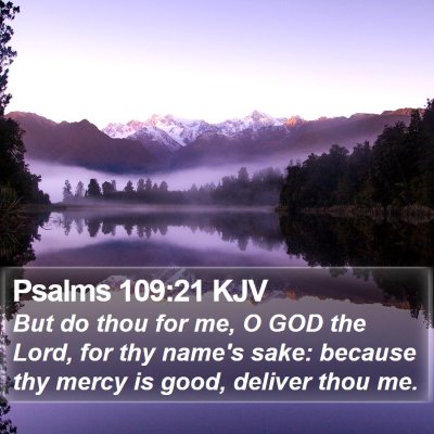 Psalms 109:21 KJV Bible Verse Image