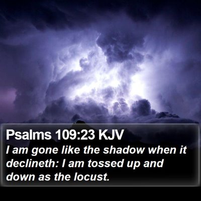 Psalms 109:23 KJV Bible Verse Image