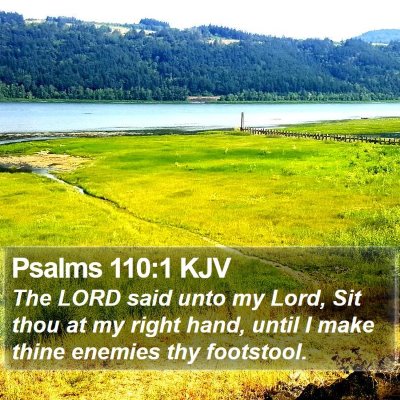 Psalms 110:1 KJV Bible Verse Image