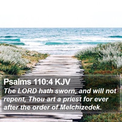 Psalms 110:4 KJV Bible Verse Image