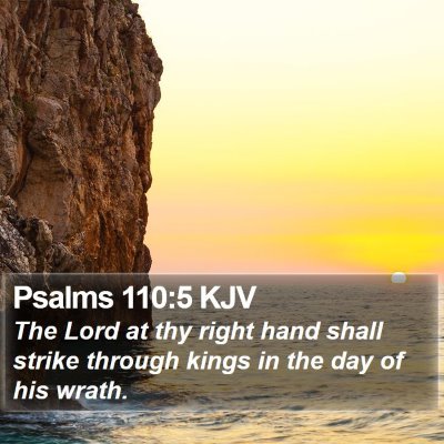 Psalms 110:5 KJV Bible Verse Image