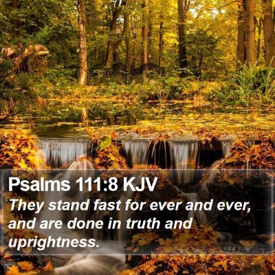 Psalms 111:8 KJV Bible Verse Image