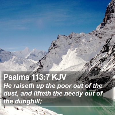 Psalms 113:7 KJV Bible Verse Image