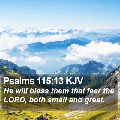 Psalms 115:13 KJV Bible Verse Image