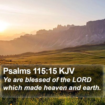 Psalms 115:15 KJV Bible Verse Image