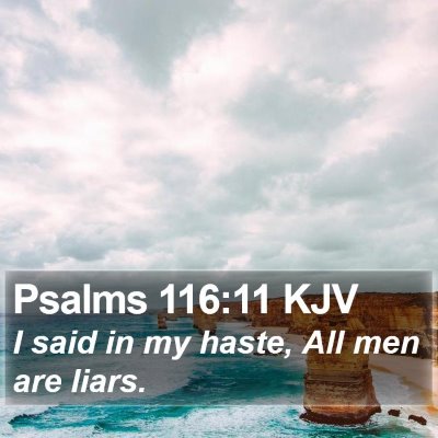 Psalms 116:11 KJV Bible Verse Image