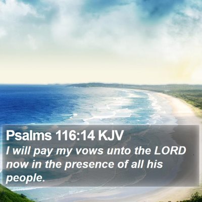 Psalms 116:14 KJV Bible Verse Image