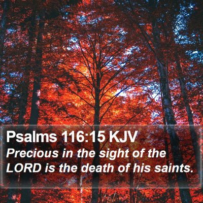 Psalms 116:15 KJV Bible Verse Image