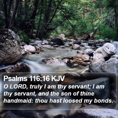 Psalms 116:16 KJV Bible Verse Image