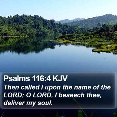 Psalms 116:4 KJV Bible Verse Image