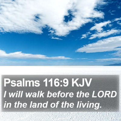 Psalms 116:9 KJV Bible Verse Image