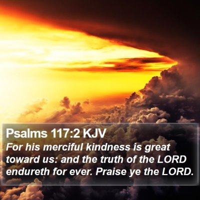 Psalms 117:2 KJV Bible Verse Image