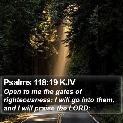Psalms 118:19 KJV Bible Verse Image