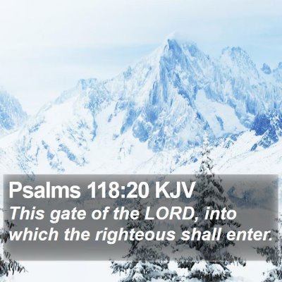 Psalms 118:20 KJV Bible Verse Image