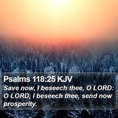 Psalms 118:25 KJV Bible Verse Image