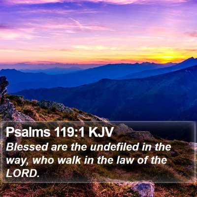 Psalms 119:1 KJV Bible Verse Image