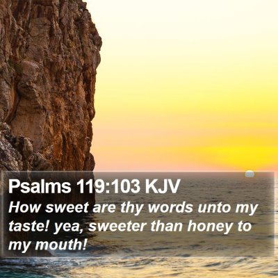 Psalms 119:103 KJV Bible Verse Image