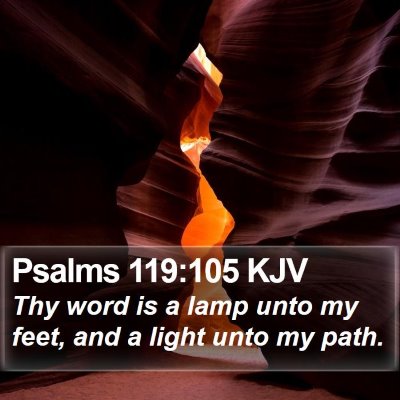 Psalms 119:105 KJV Bible Verse Image