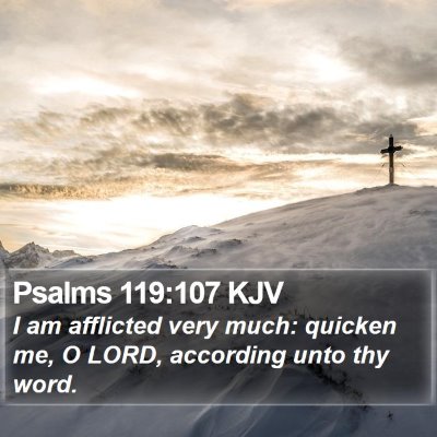 Psalms 119:107 KJV Bible Verse Image