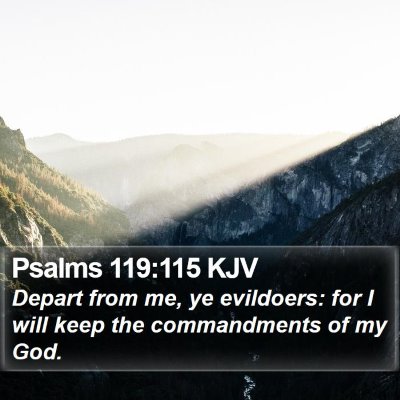 Psalms 119:115 KJV Bible Verse Image