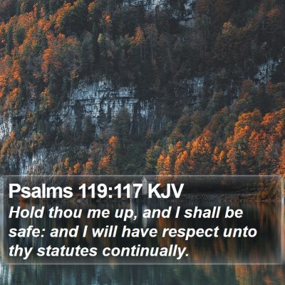 Psalms 119:117 KJV Bible Verse Image
