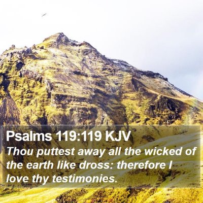 Psalms 119:119 KJV Bible Verse Image