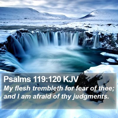 Psalms 119:120 KJV Bible Verse Image