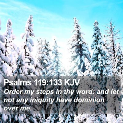 Psalms 119:133 KJV Bible Verse Image