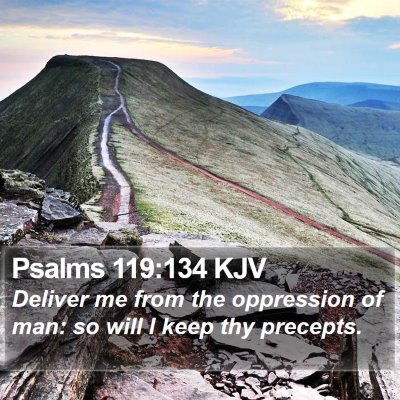 Psalms 119:134 KJV Bible Verse Image