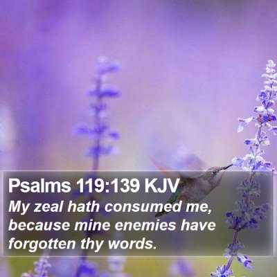 Psalms 119:139 KJV Bible Verse Image