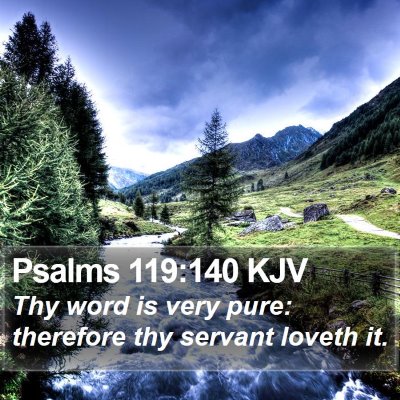Psalms 119:140 KJV Bible Verse Image