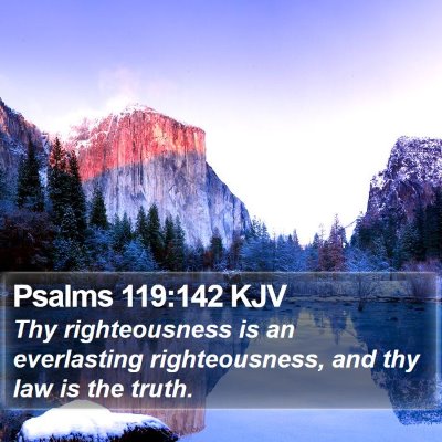 Psalms 119:142 KJV Bible Verse Image