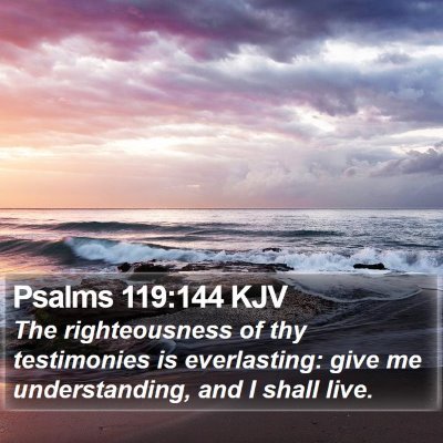 Psalms 119:144 KJV Bible Verse Image